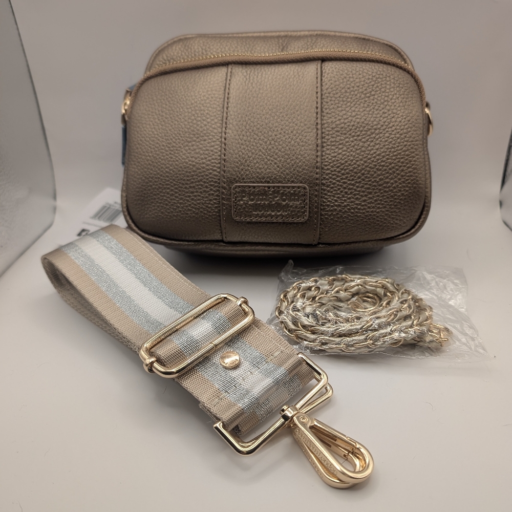Pom Pom London Original In Bronze - Three Straps - NWT